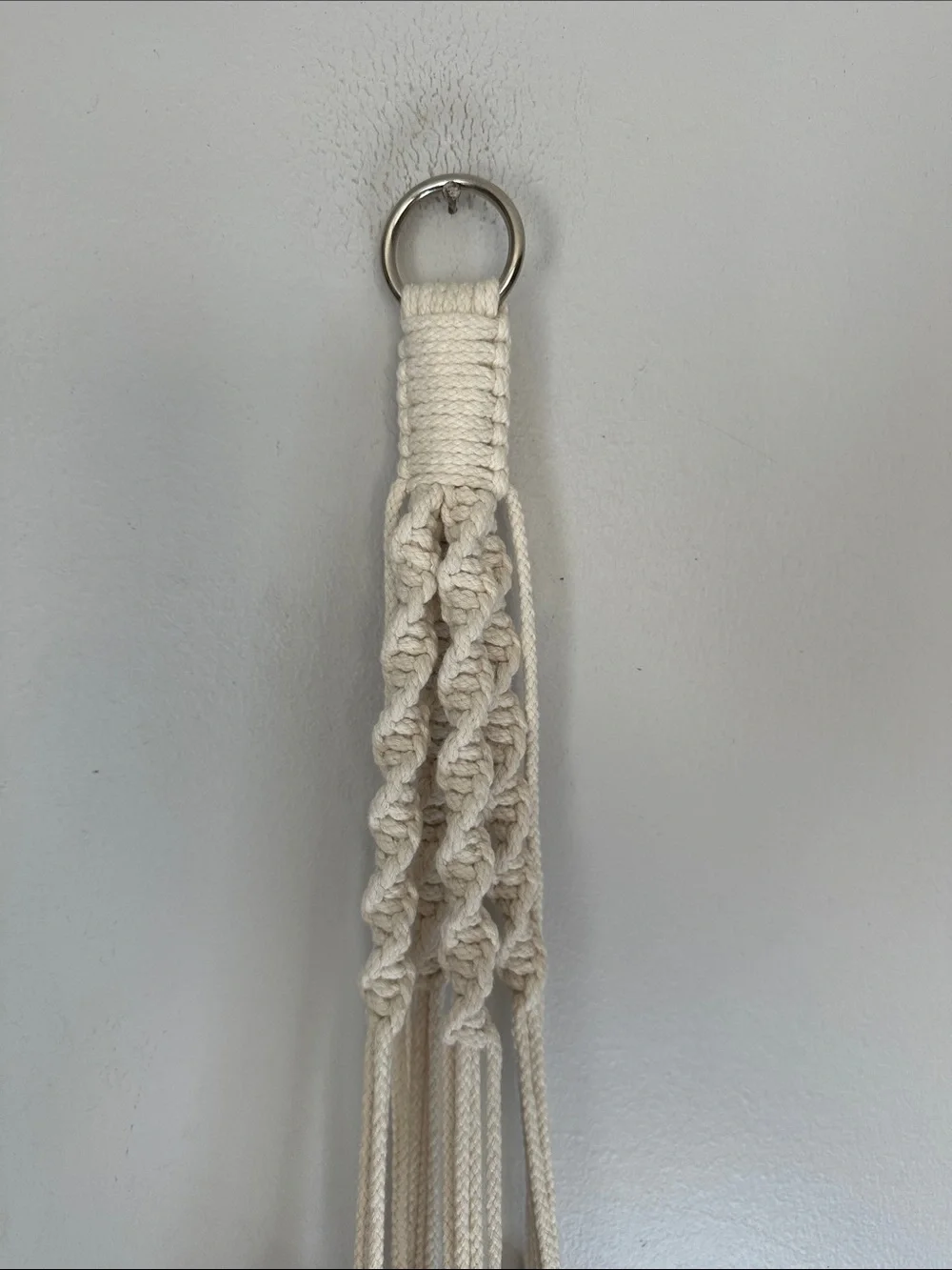 N/A cream macramé